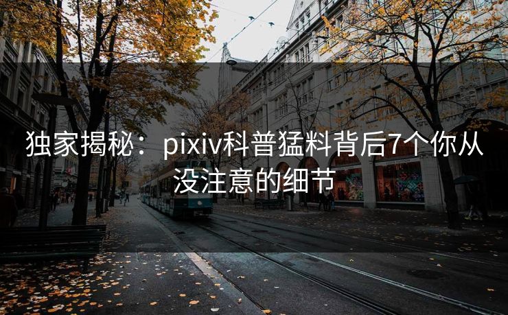 独家揭秘：pixiv科普猛料背后7个你从没注意的细节