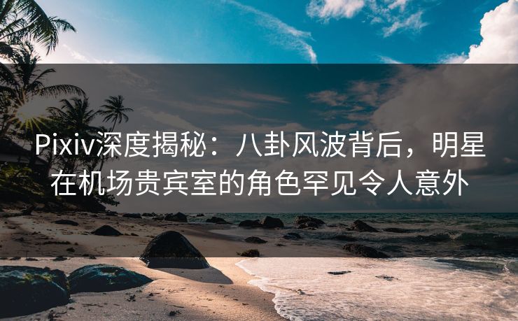 Pixiv深度揭秘：八卦风波背后，明星在机场贵宾室的角色罕见令人意外